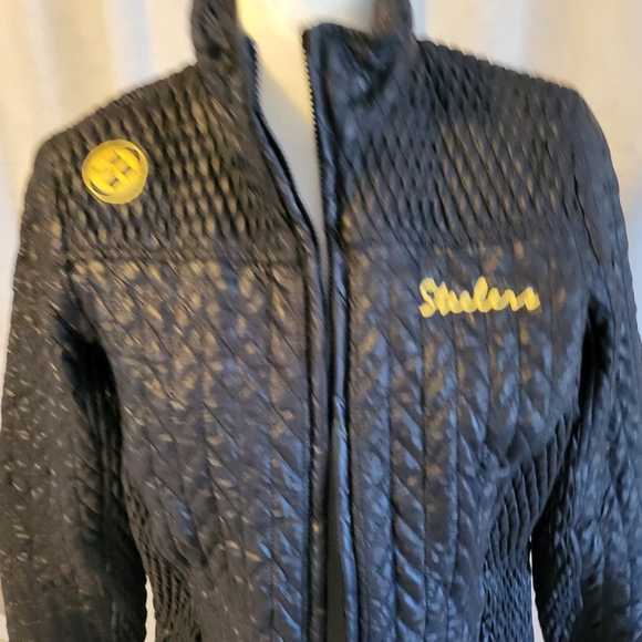 NFL Pro Line Women Jacket, Coat, Pittsburgh Steelers, Size S, Black, Puffer - Picture 9 of 14